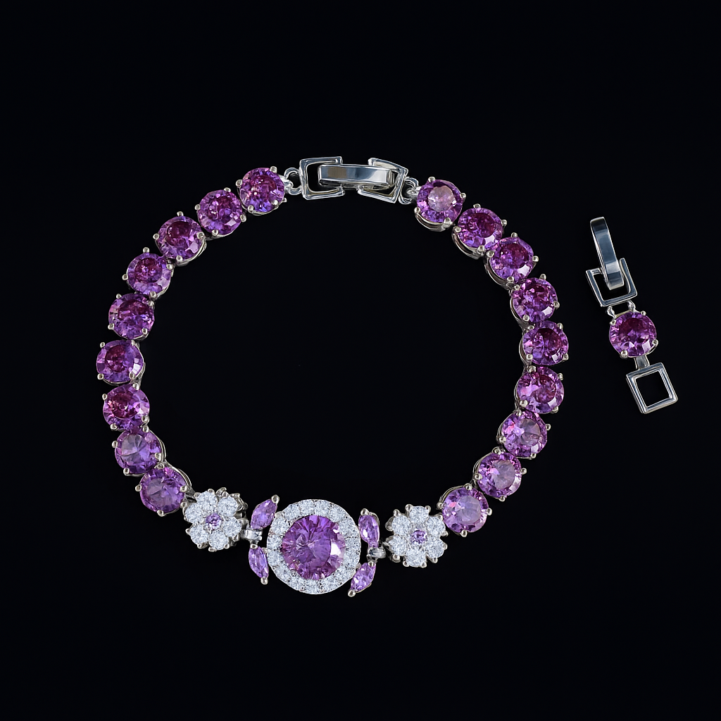 Bracelet Orchidée - violet