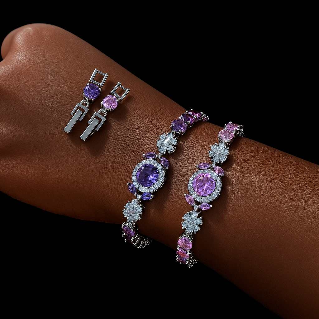 Bracelet Orchidée - violet