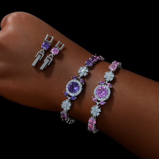 Bracelet Orchidée - violet